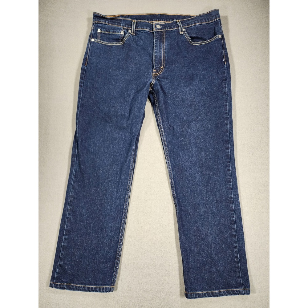 Levi's 511 Slim Fit Jeans Men's 38x32 Dark Wash Blue Stretch Denim Pants Classic